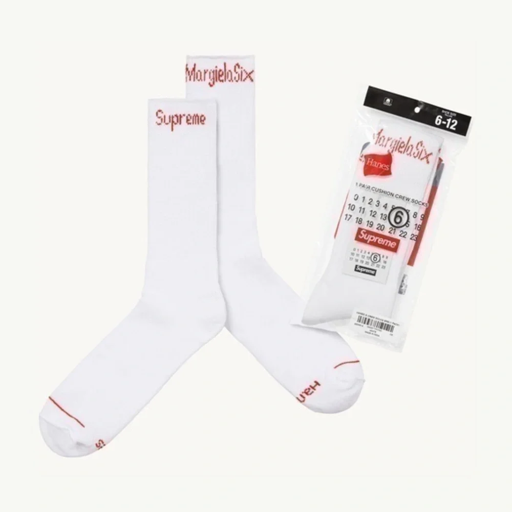 Supreme Maison Margiela MM6 Hanes Crew Socks
